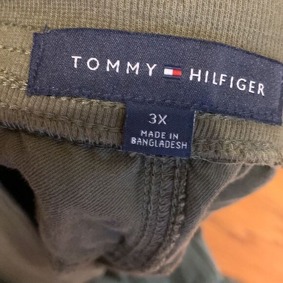 Tommy Hilfiger Sz 3X cargo/jogger cool/comfy olive green pants w/button-up cuff - Picture 9 of 12